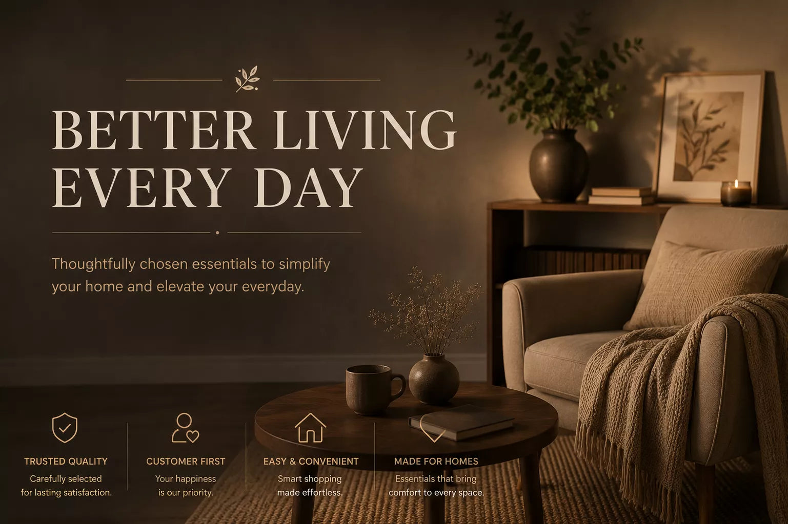 Shop with confidence at Homlush for premium home and lifestyle essentials