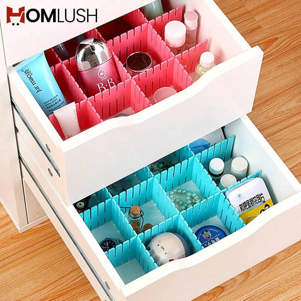 12 Pcs Adjustable Drawer Dividers Organizer