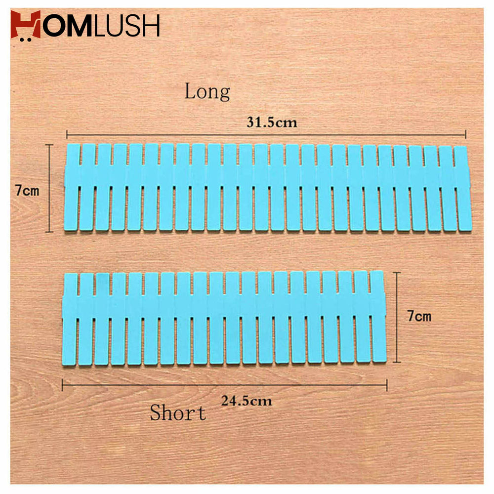 12 Pcs Adjustable Drawer Dividers Organizer