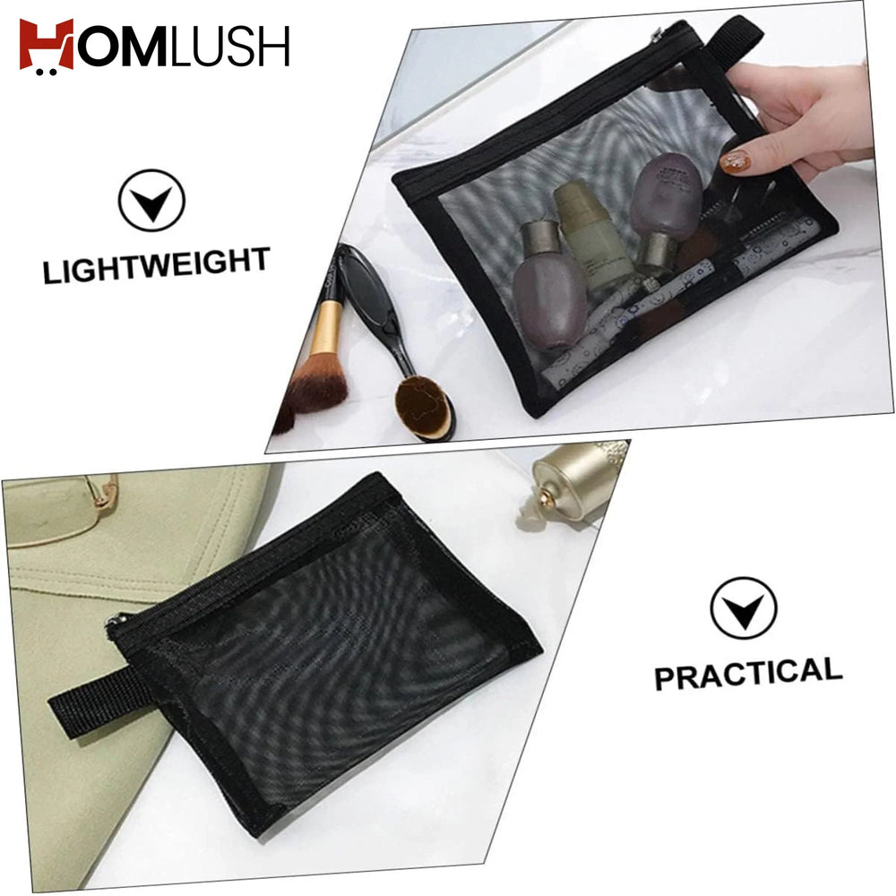 3 Pcs Cosmetic Pouch Set – Travel Makeup Organizer Bags