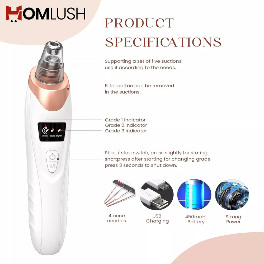 USB rechargeable face cleansing machine