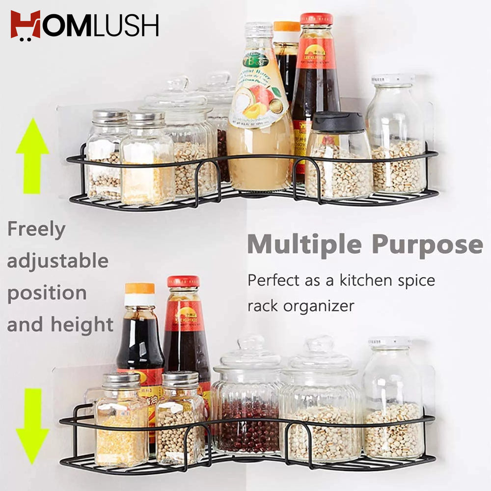 Bathroom Corner Shelf – Punch Free Shower Rack