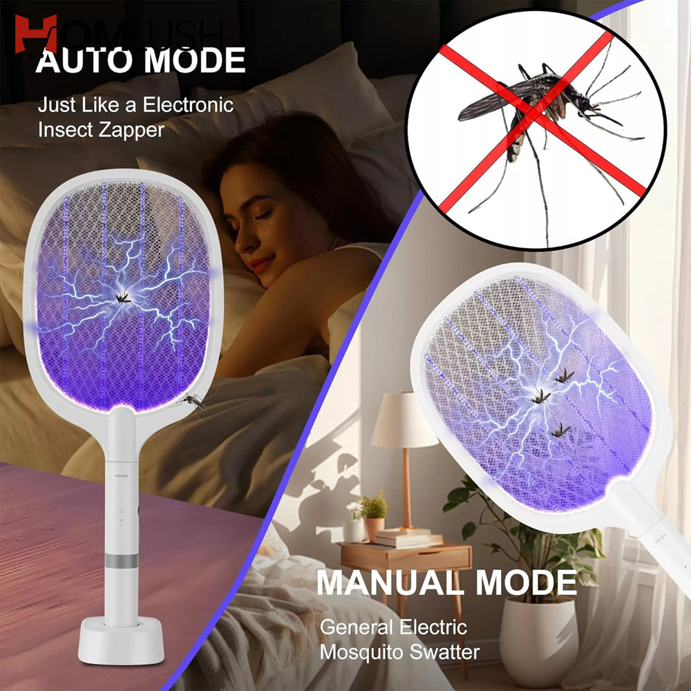 2 in 1 mosquito racket and insect killer lamp