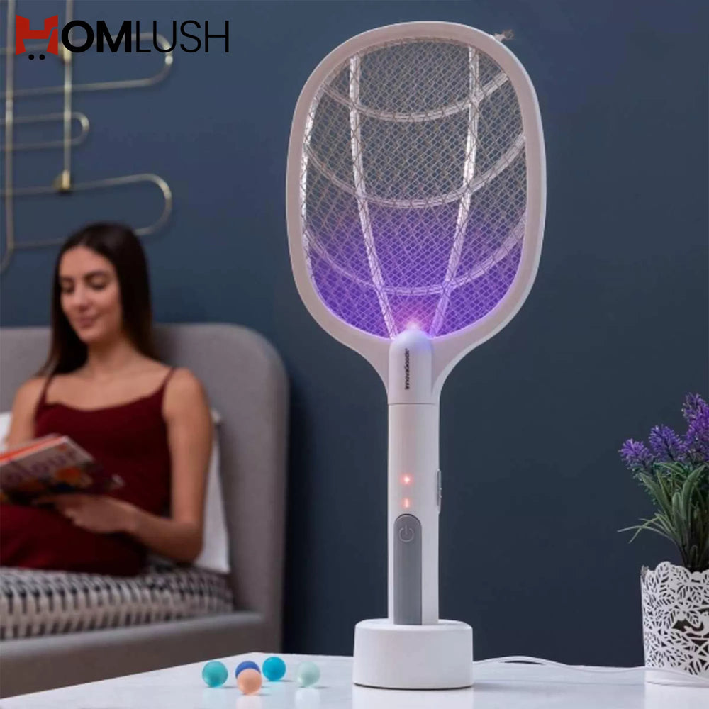 Rechargeable mosquito swatter for home use