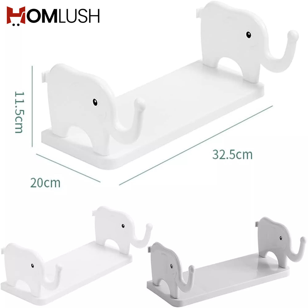 Elephant Shape Wall Mounted Bathroom Shelf