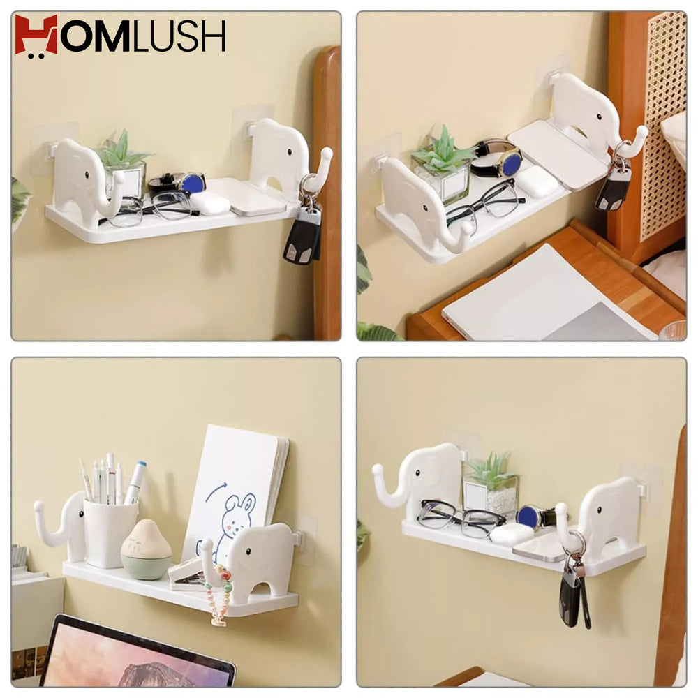 Elephant Shape Wall Mounted Bathroom Shelf