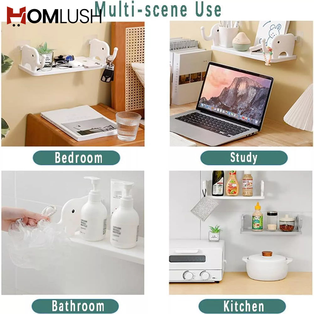 Elephant Shape Wall Mounted Bathroom Shelf