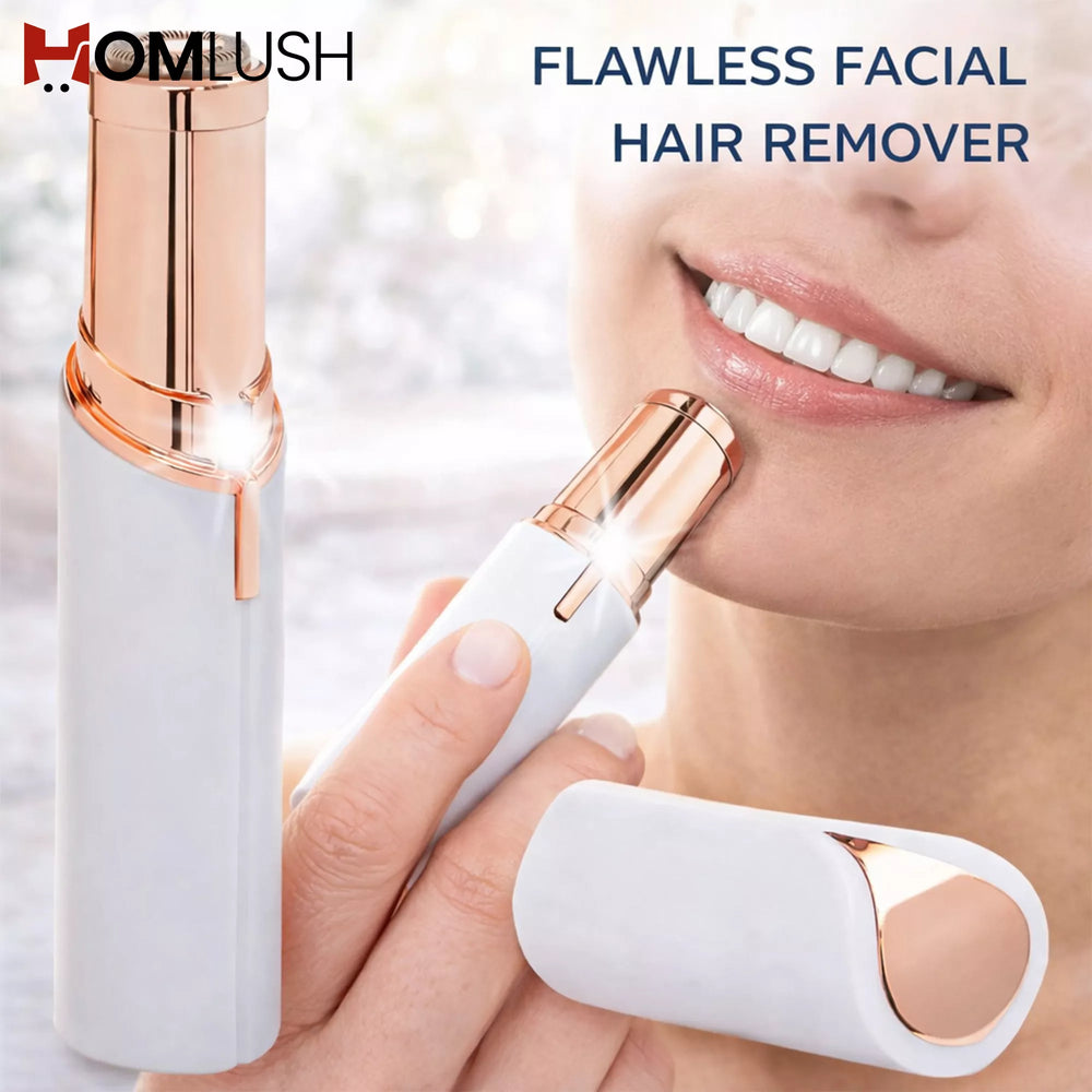 Electric face trimmer for upper lip and chin