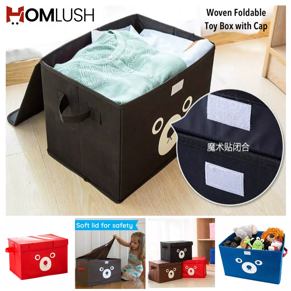 Cartoon Storage Box for Kids with Lid