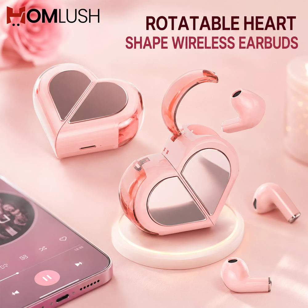 Heart Shape Wireless Earbuds