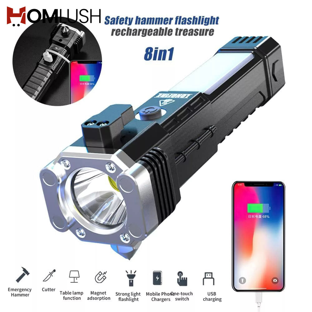 tactical rechargeable torch light for car