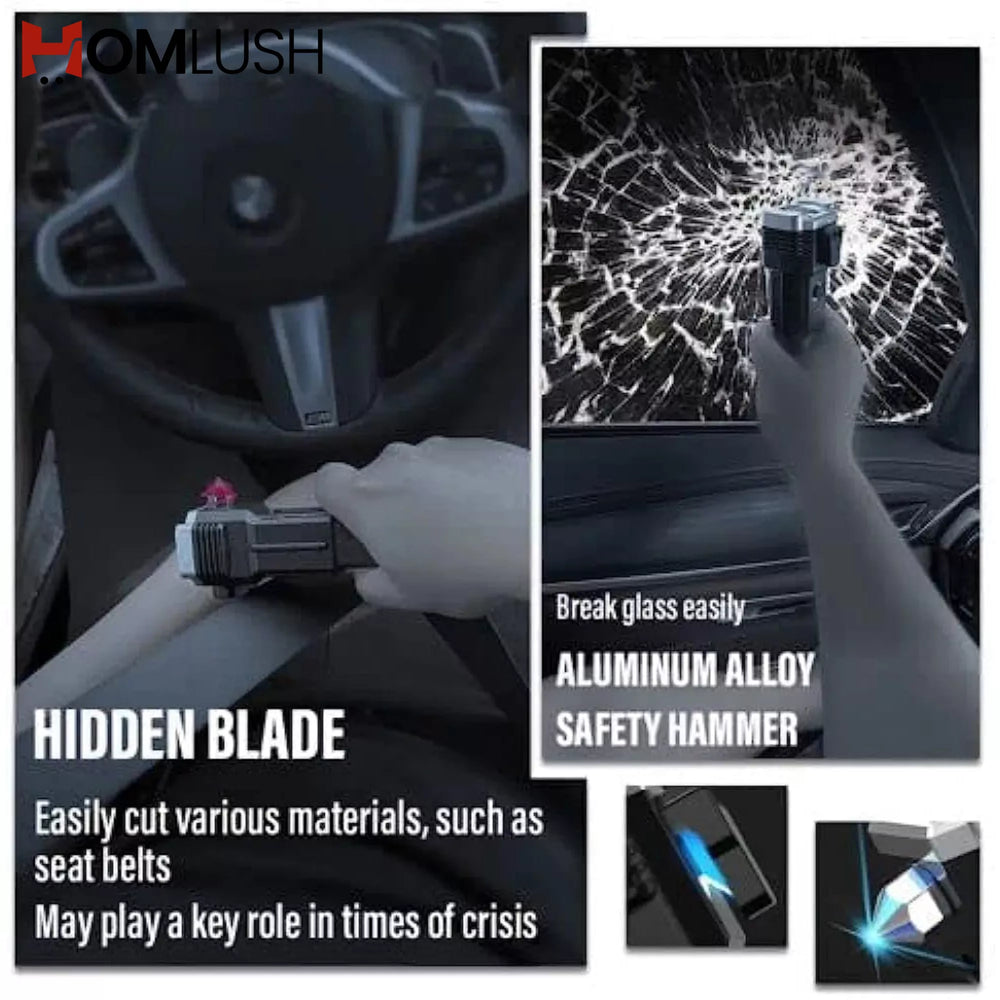 emergency torch with glass breaker