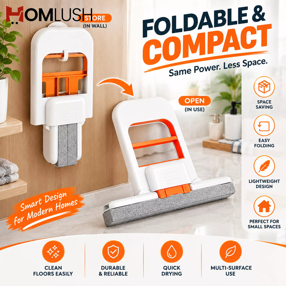 HOMLUSH Mini Foldable Desktop Mop with foldable compact design for easy storage