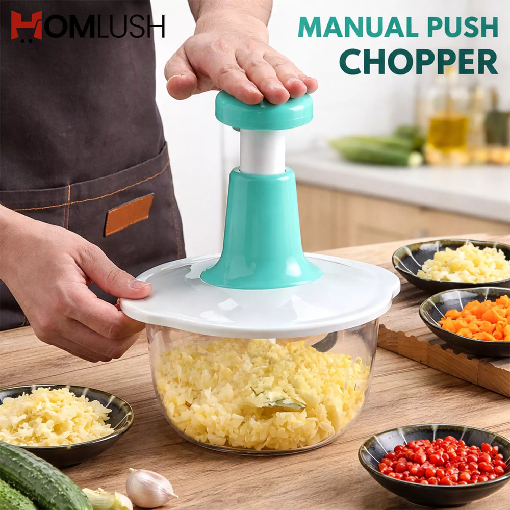 Manual Hand Push Food Chopper