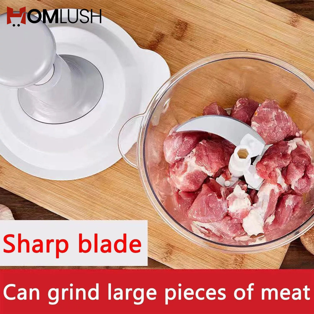 stainless steel blade hand food chopper