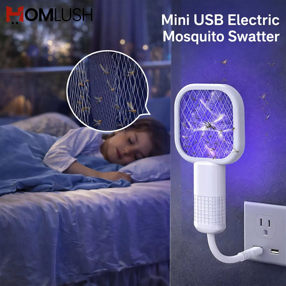 Mini USB Electric Mosquito Swatter & Bug Zapper Lamp