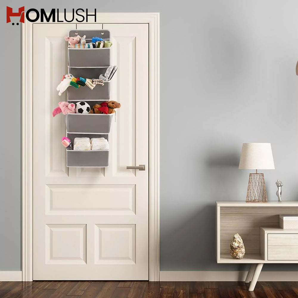 4 Grids Over The Door Hanging Storage Organizer