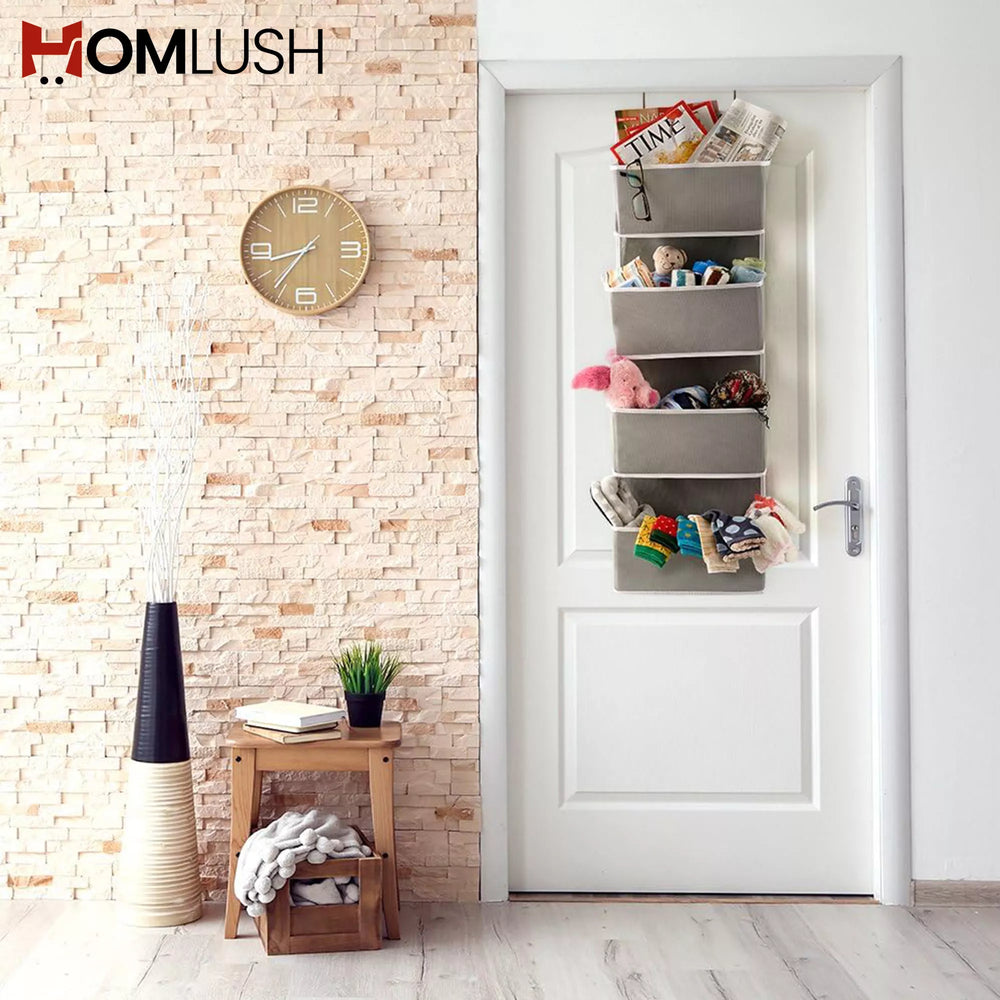 4 Grids Over The Door Hanging Storage Organizer