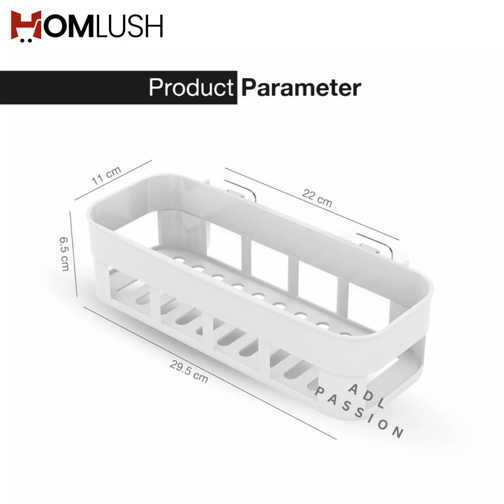 Wall Mounted Bathroom Shelf Organizer Rack