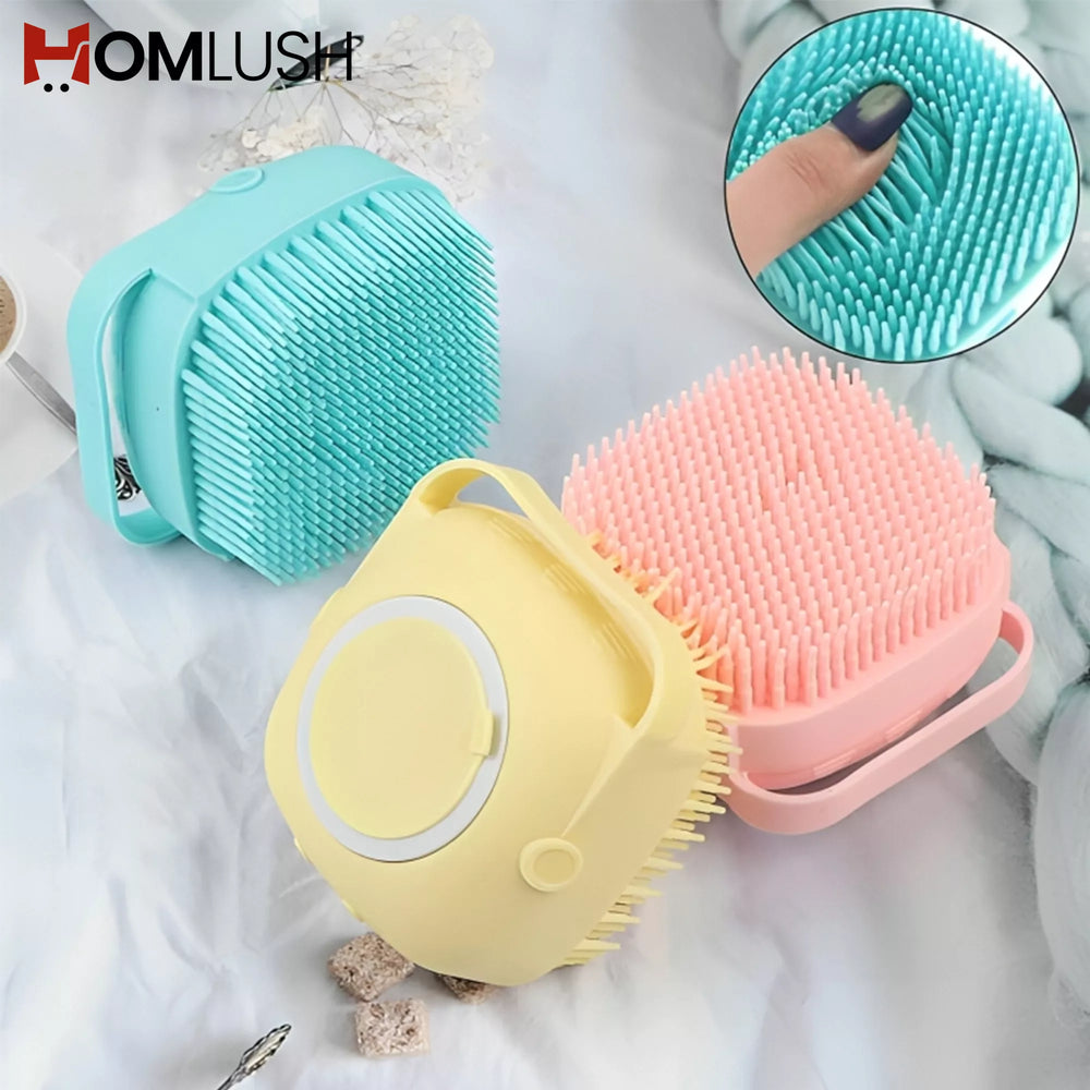 Reusable bath sponge alternative with soap release