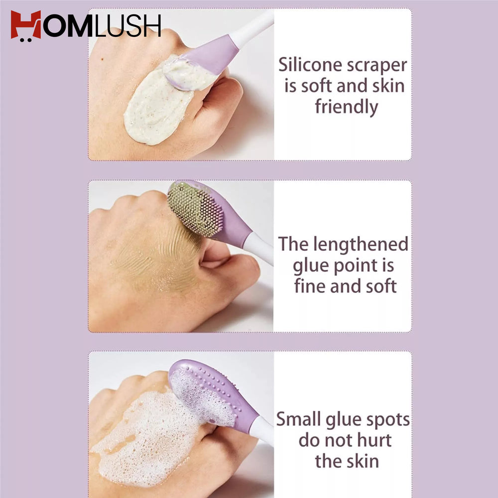 Double headed face cleansing and mask tool