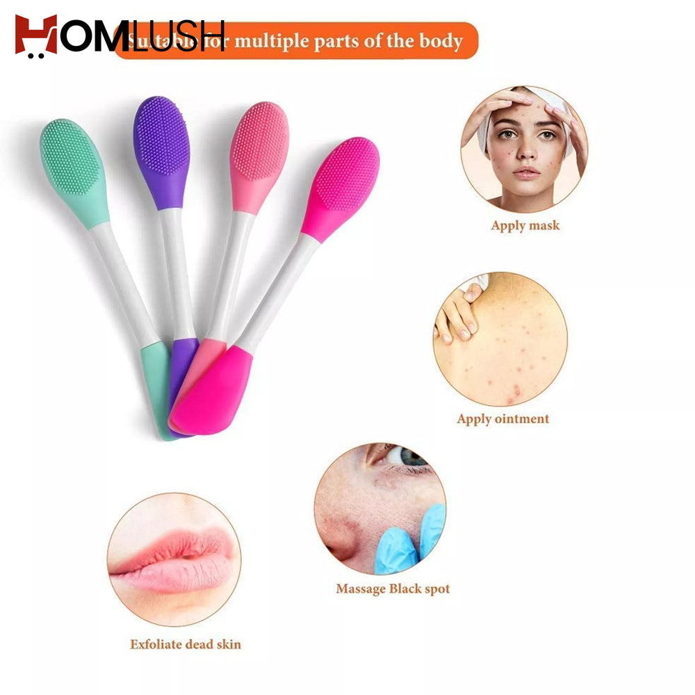 Reusable silicone face wash brush