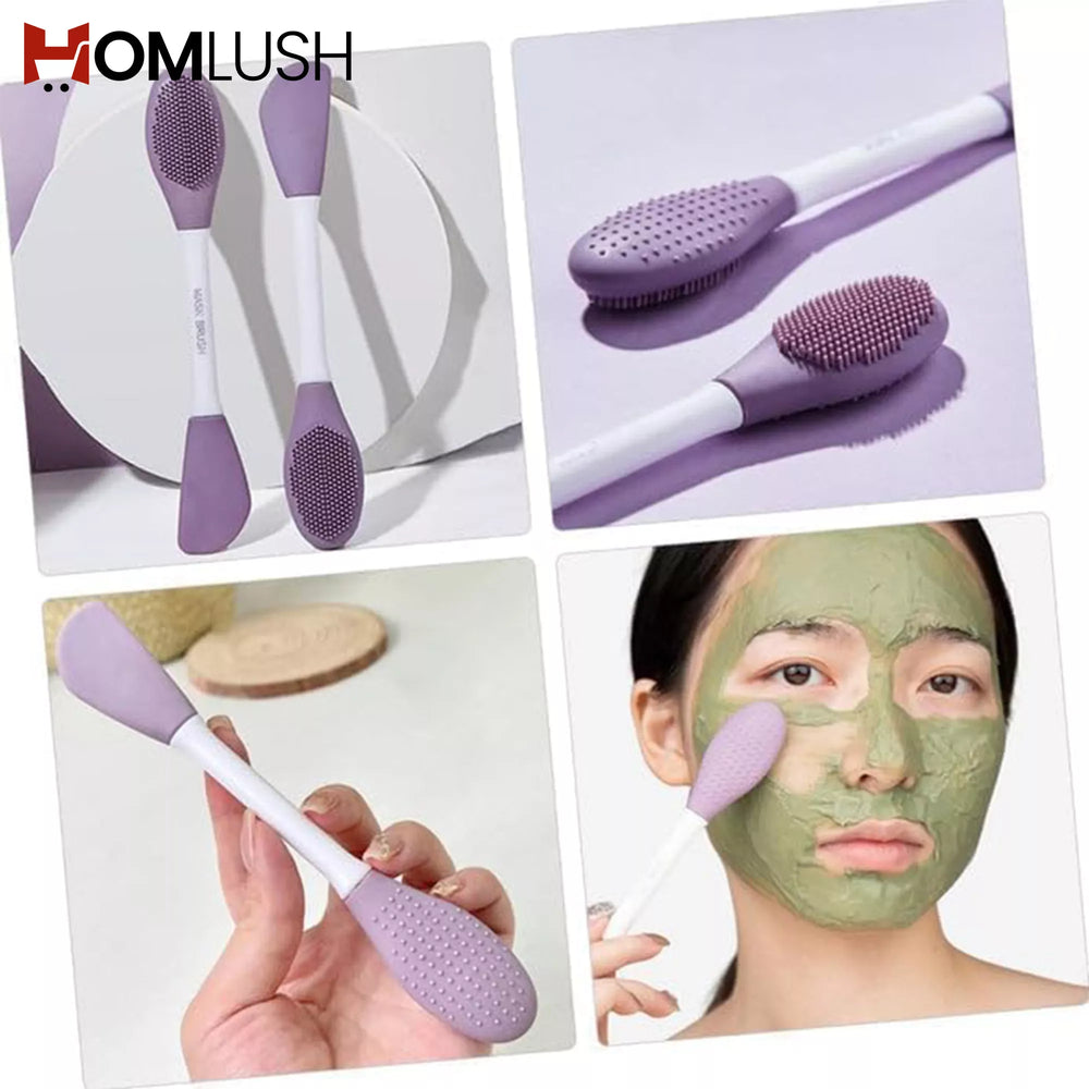 Charcoal mask application spatula tool