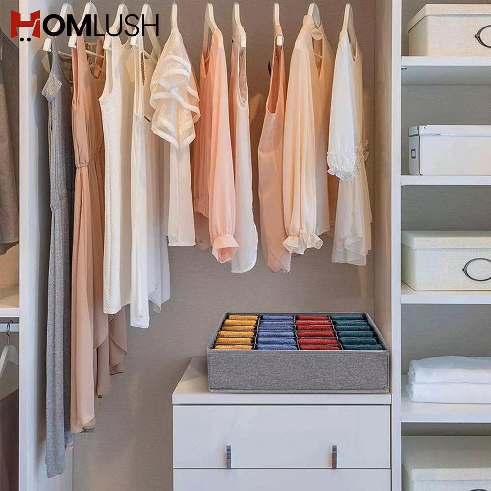 24 Grid Socks Drawer Organizer Divider