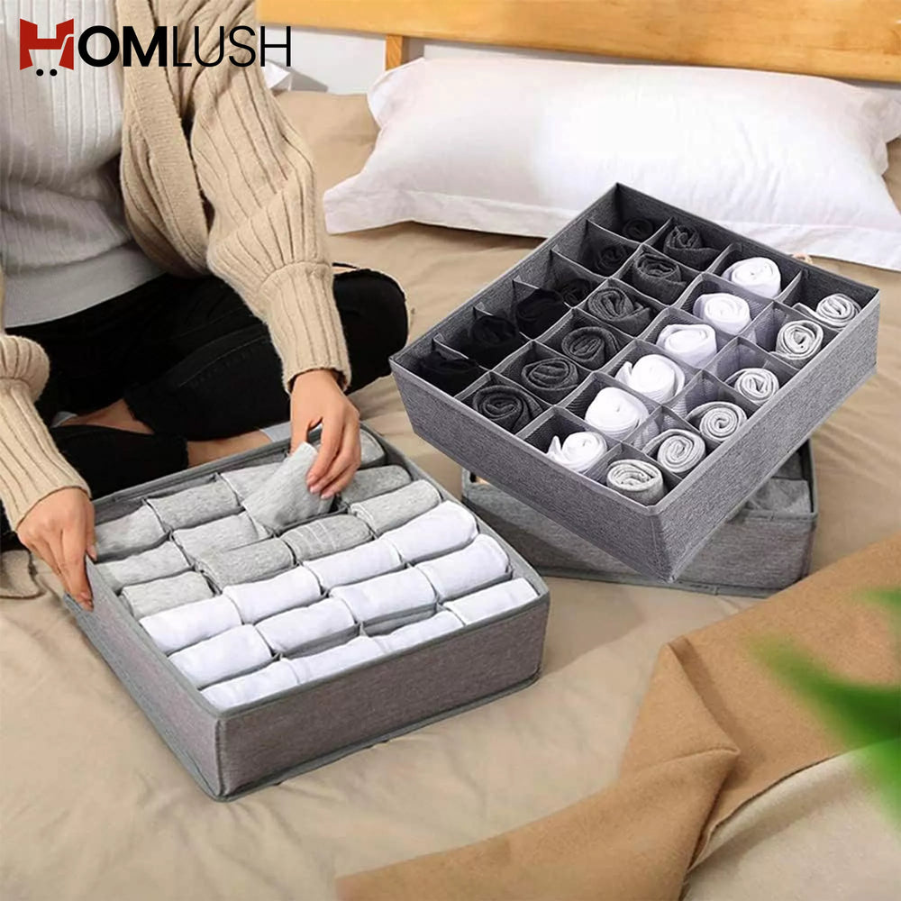 24 Grid Socks Drawer Organizer Divider