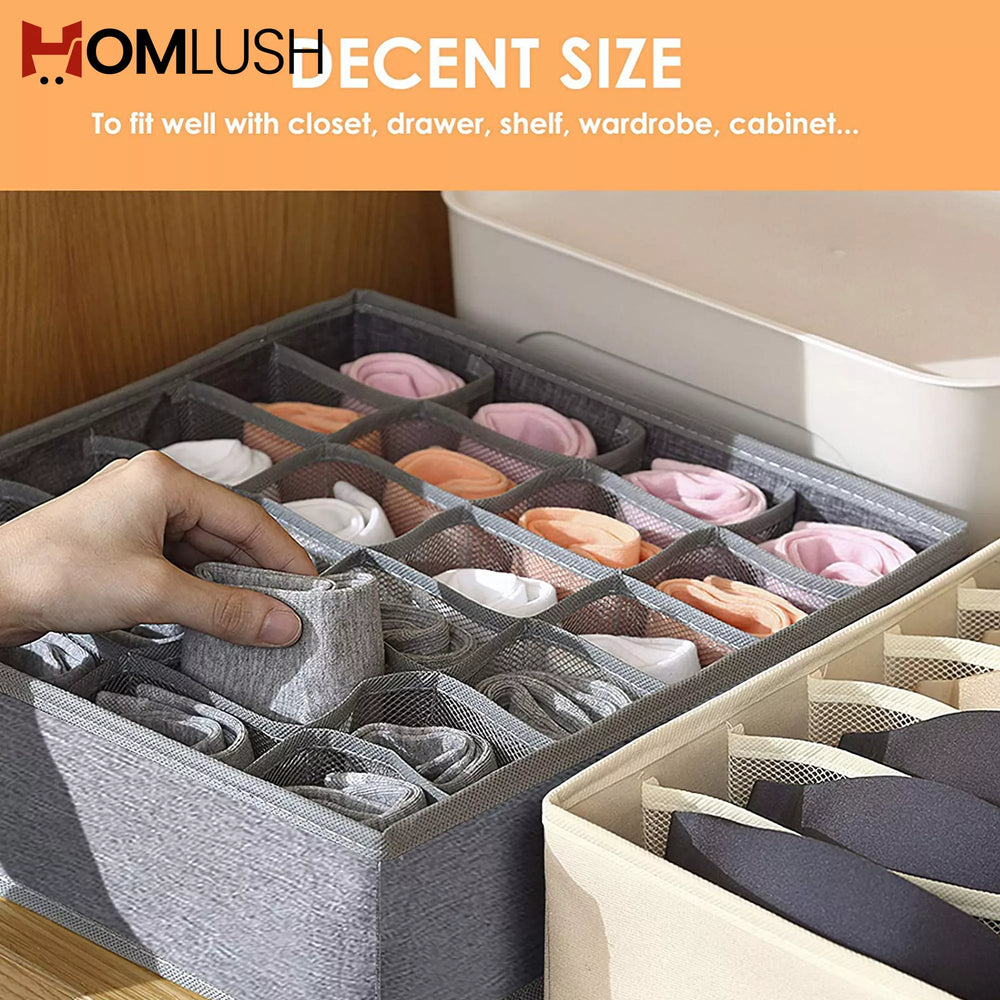 24 Grid Socks Drawer Organizer Divider