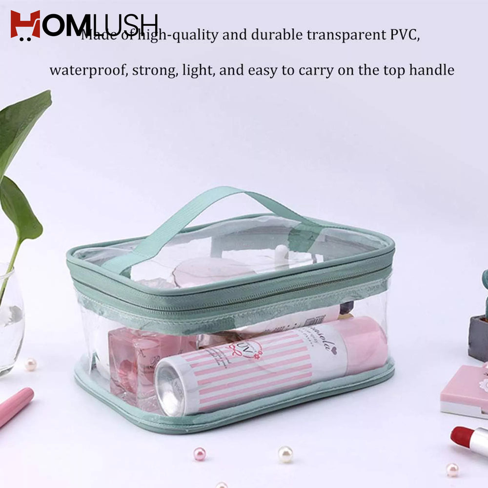 Transparent Makeup Organizer – Travel Cosmetic Bag