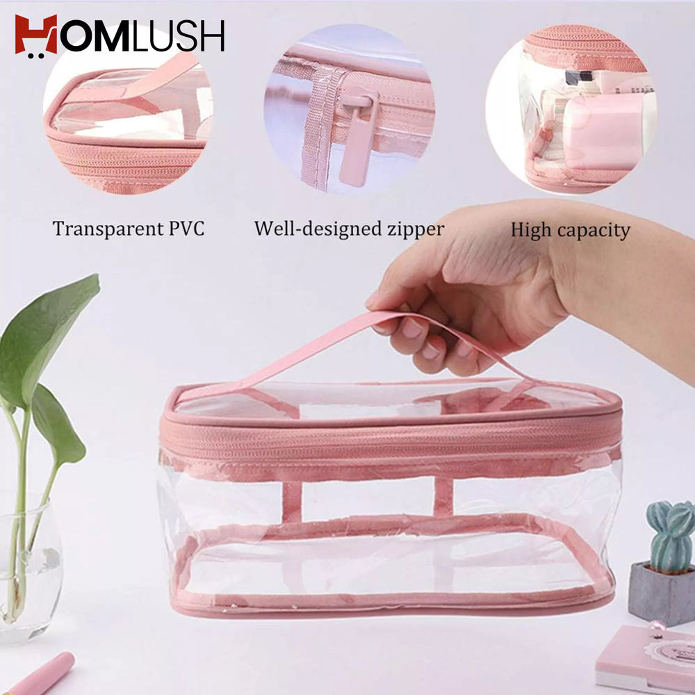 Transparent Makeup Organizer – Travel Cosmetic Bag