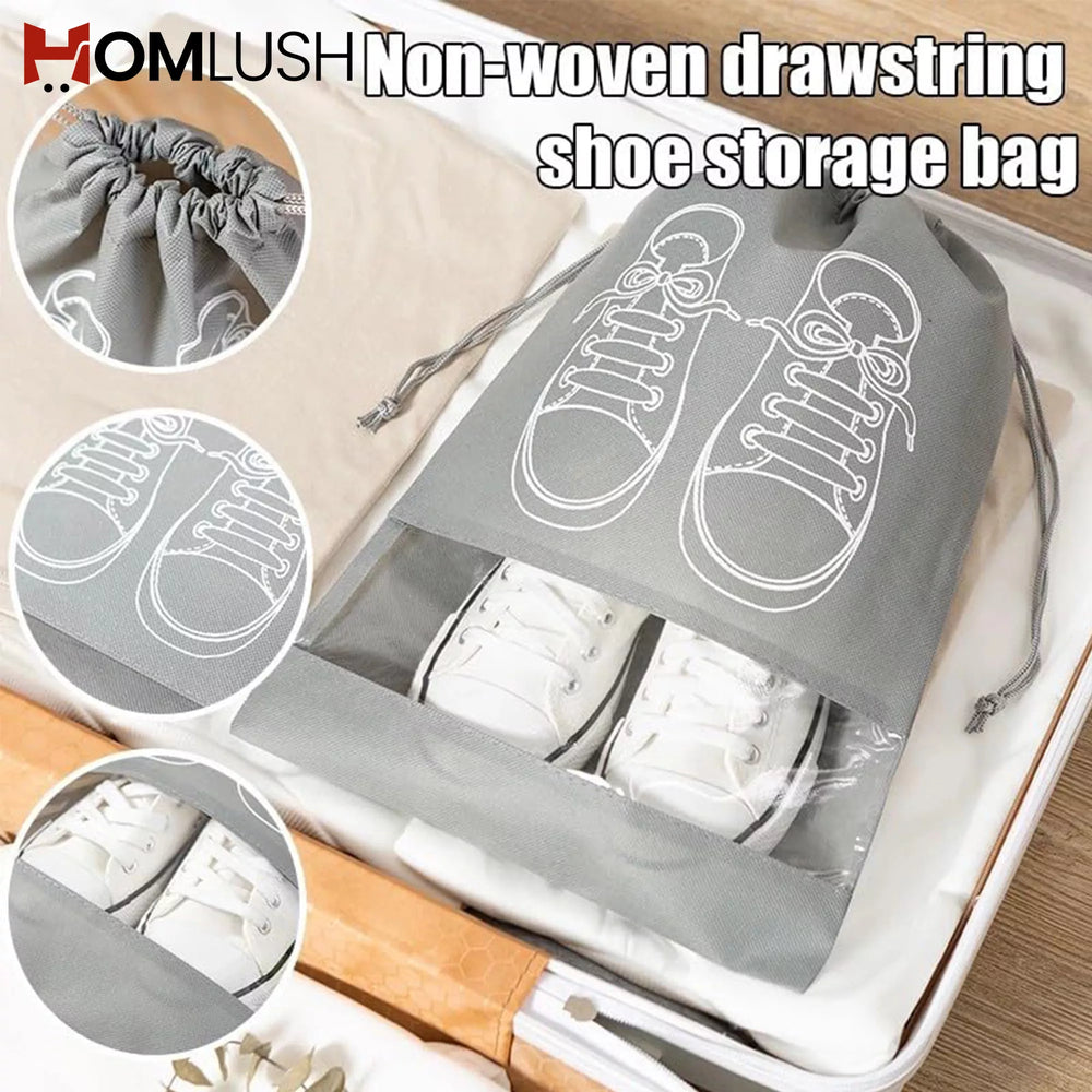 Travel Shoes Storage Bag Pack of 4 – Clear Window