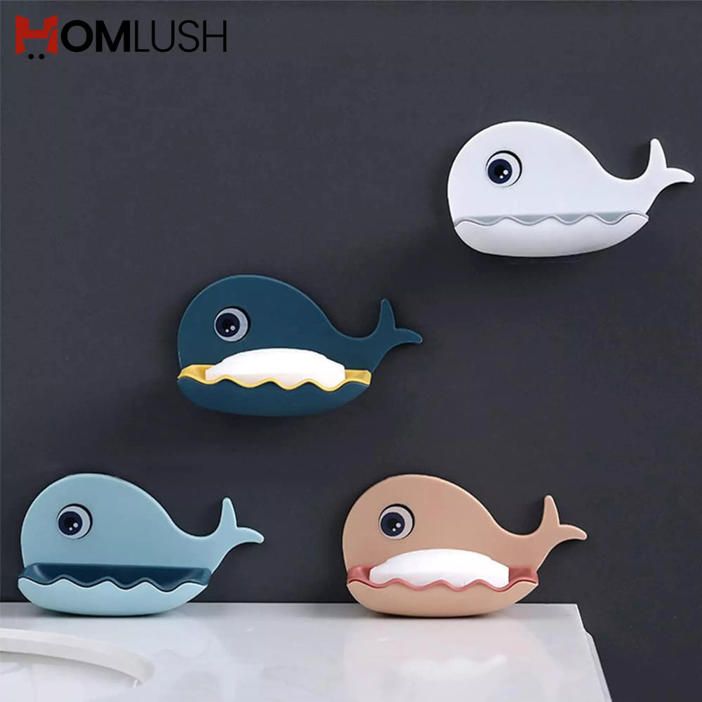 Whale Shape Soap Dish – Wall Mounted Soap Holder